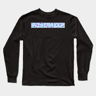 repeating multiple circle and half moon design Long Sleeve T-Shirt